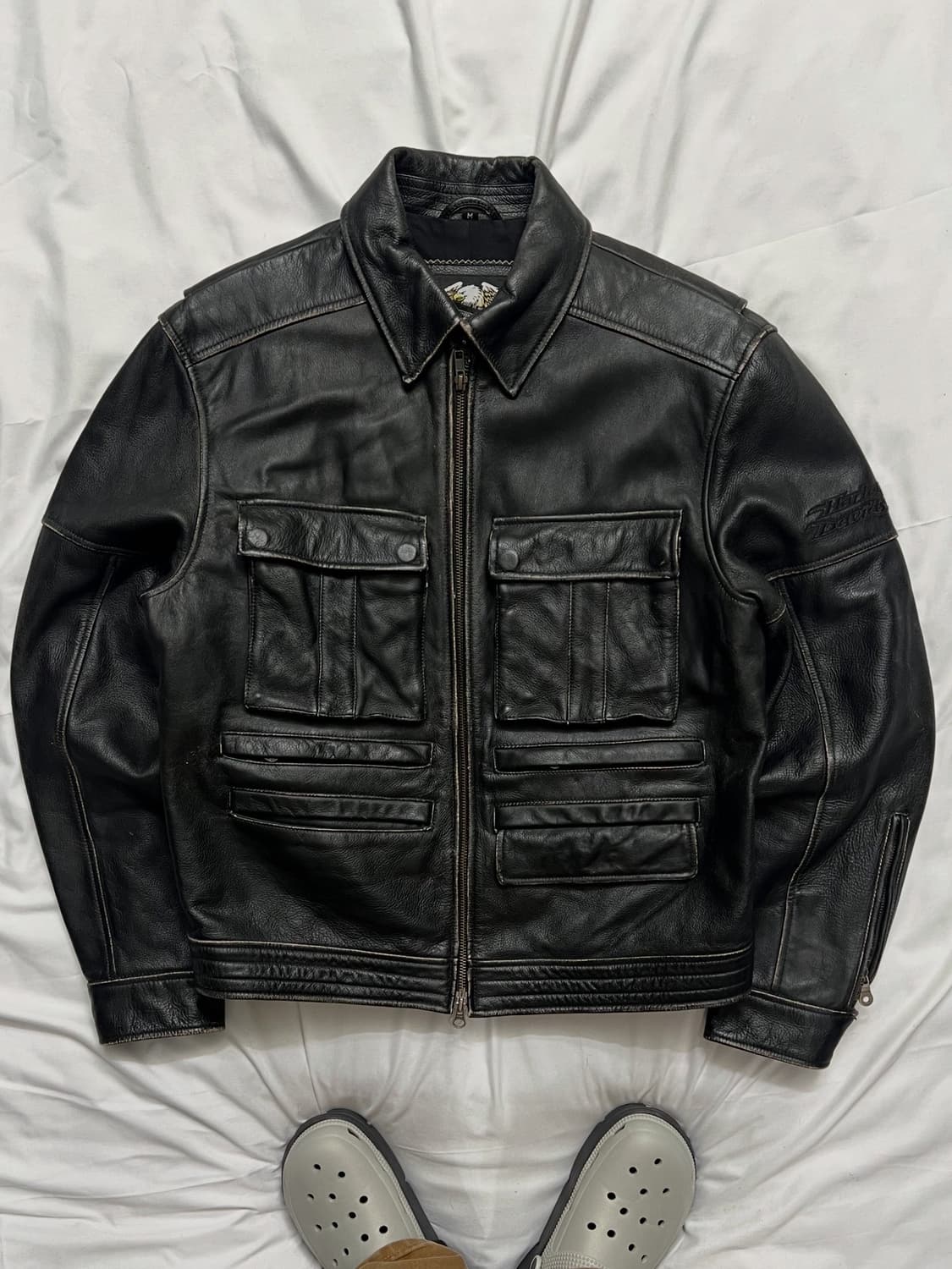 할리데이비슨 멀티포켓 라이더자켓 가죽자켓 상품이미지2