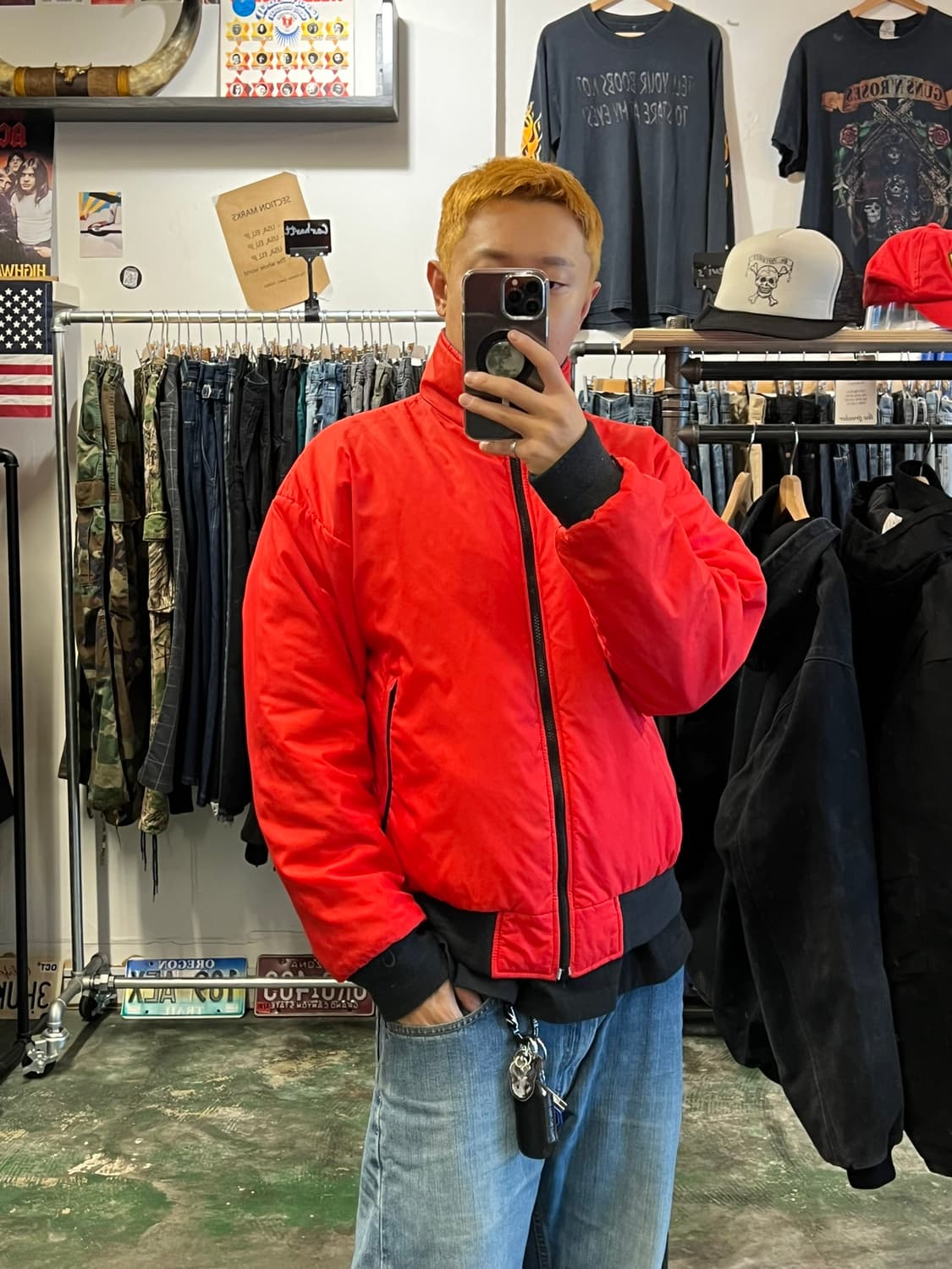 90's [L] 올드 울리치 경량 패딩 신슐레이트 리버시블 점퍼 상품이미지4