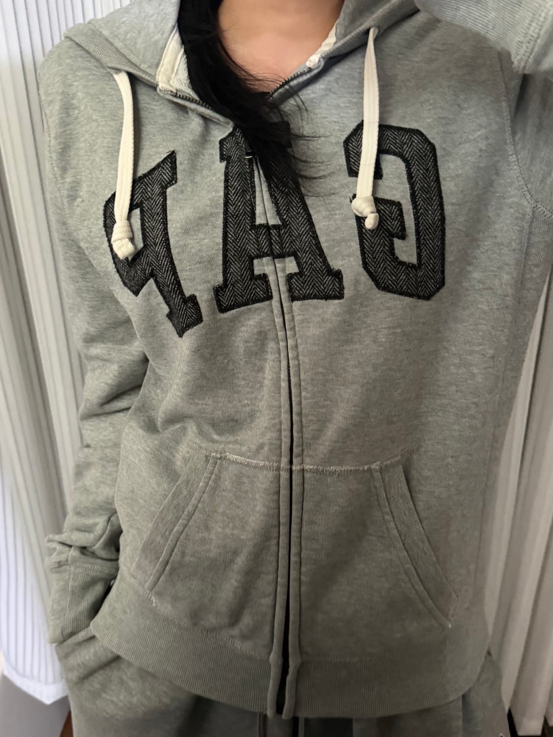 갭 그레이 후드집업 xs 상품이미지1
