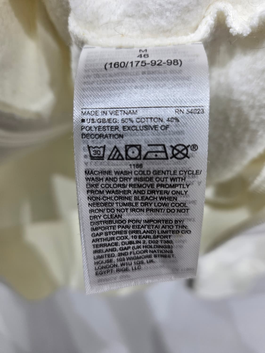 갭 GAP 여성 후드 집업 아이보리 상품이미지6