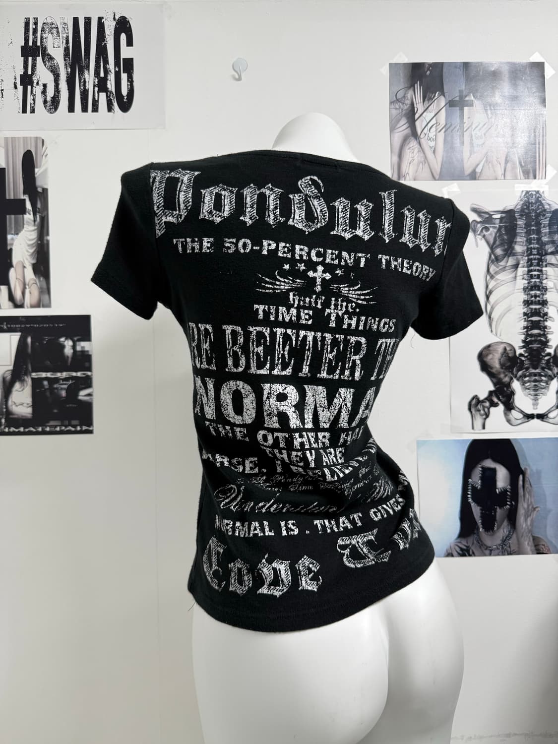 00s punk mood printing halfsleeve  상품이미지1