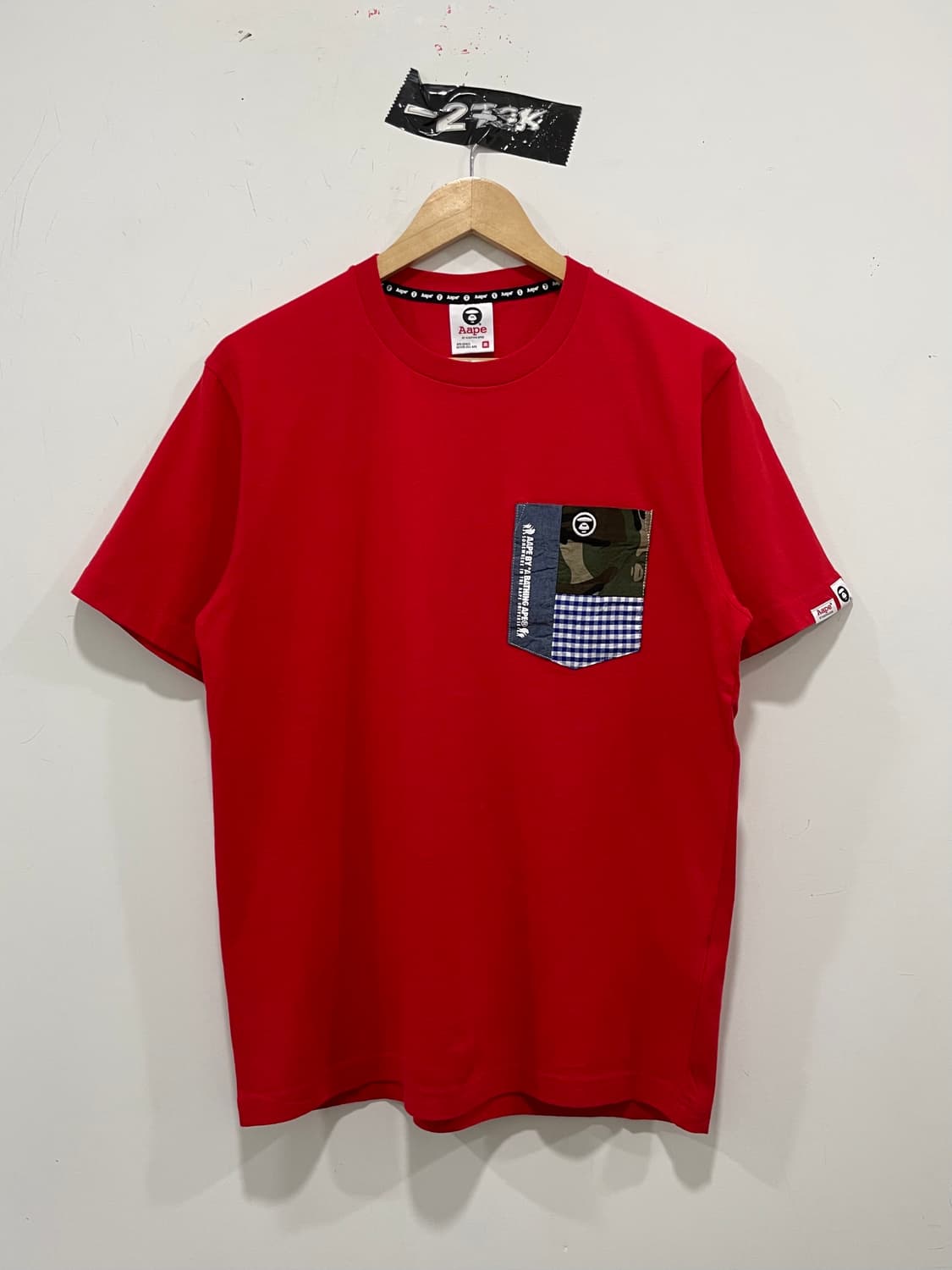 Aape 에이프 카모플라주 포켓 백 프린팅 반팔티셔츠 상품이미지5