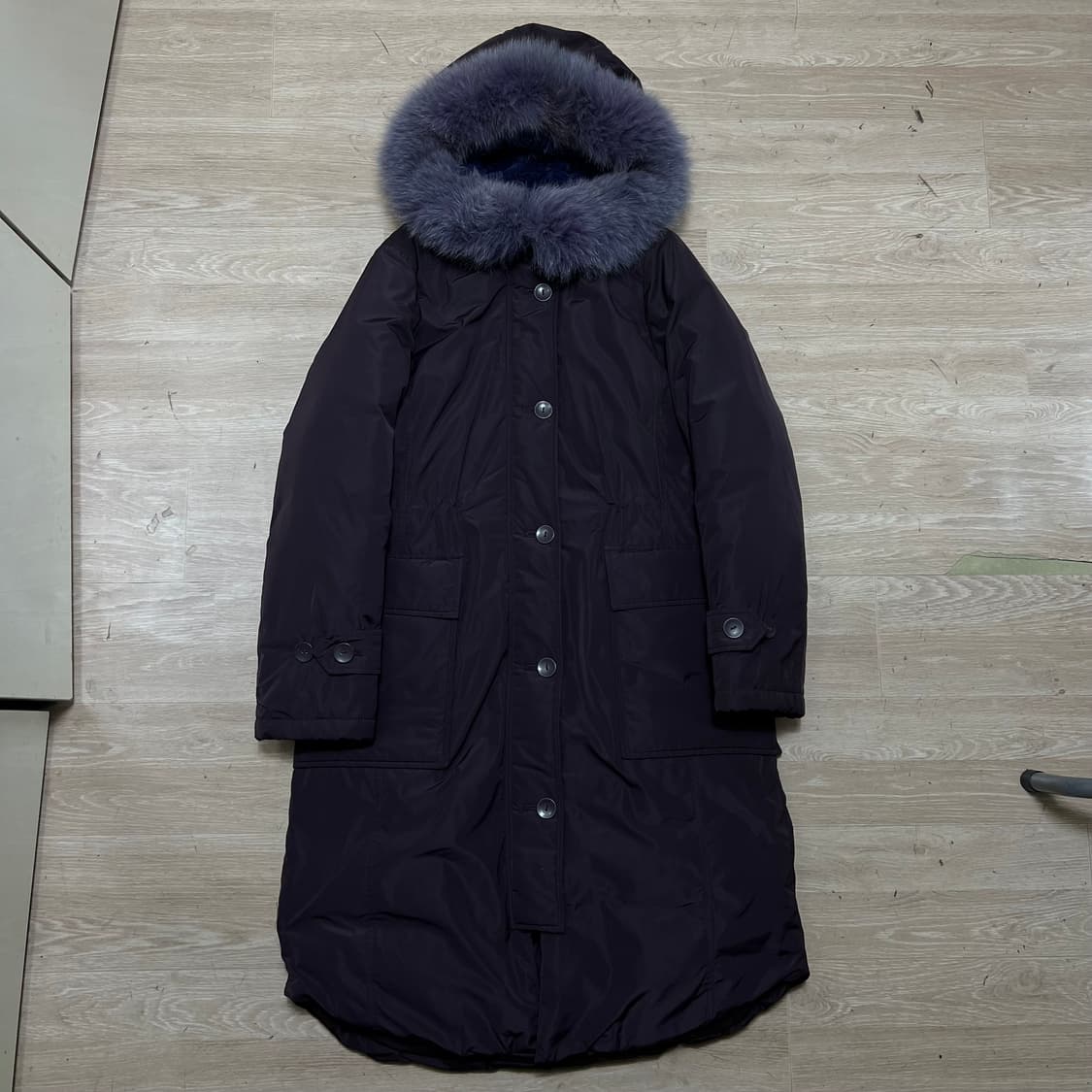 지센 스포츠 여성 덕다운 퍼후드 롱패딩 점퍼 [딥 퍼플] S/90 상품이미지1