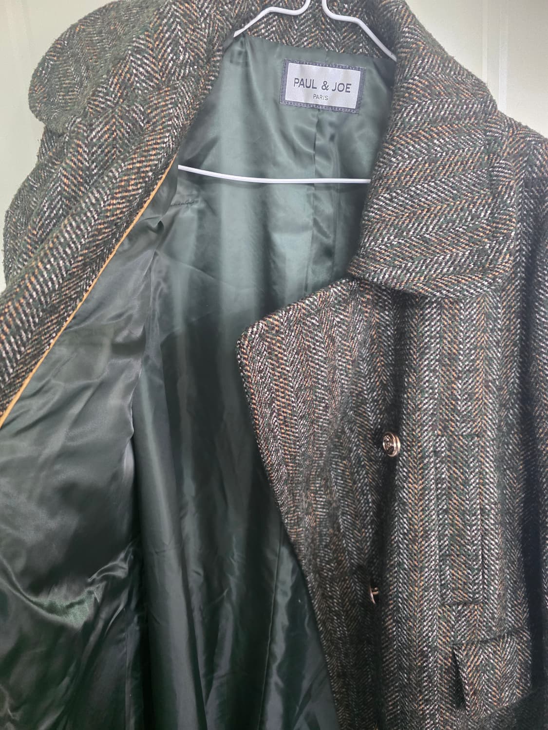 PAUL & JOE 헤링본 코트 105 새상품 상품이미지8