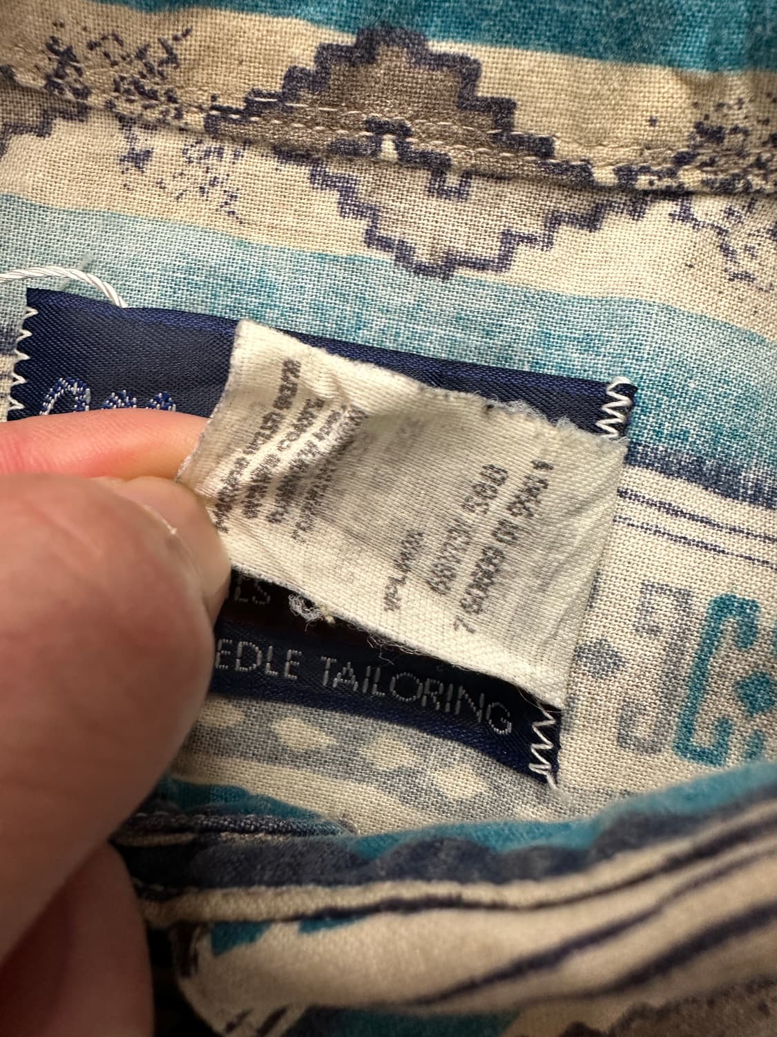 미국 빈티지 보헤미안 웨스턴 카우보이 반팔셔츠 XL 상품이미지5