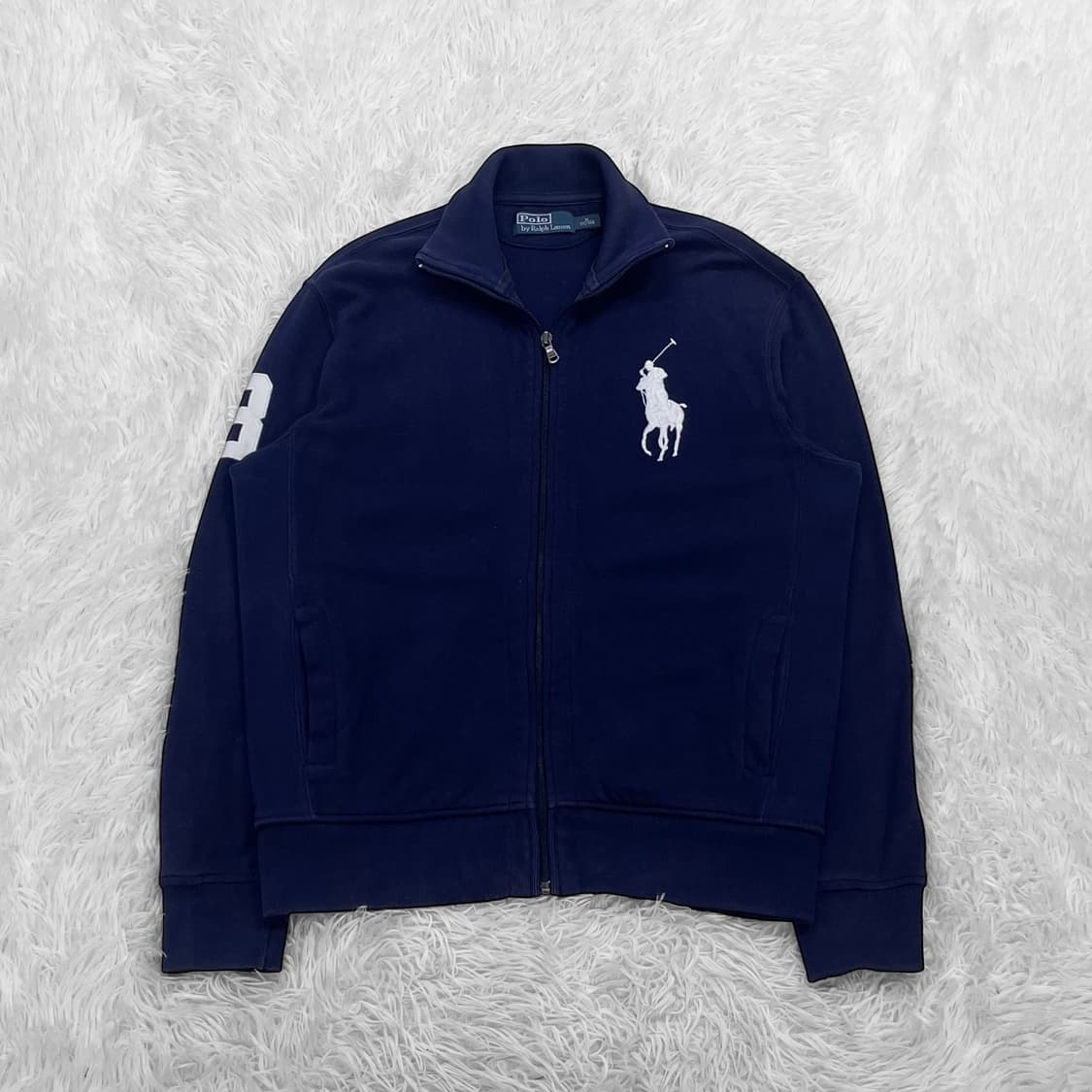 폴로 랄프로렌 빅 포니 자수 풀 집업 자켓 네이비 상품이미지2