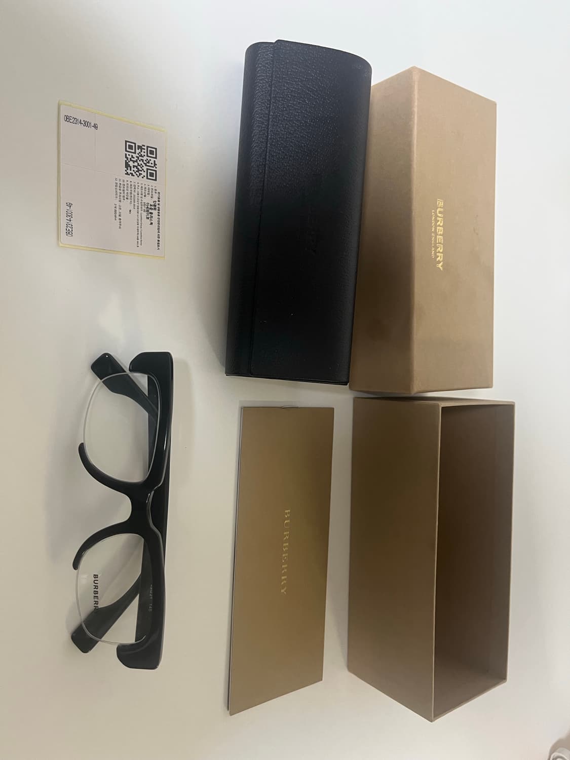 기리보이 착용 버버리 안경 정품 B2314 상품이미지2