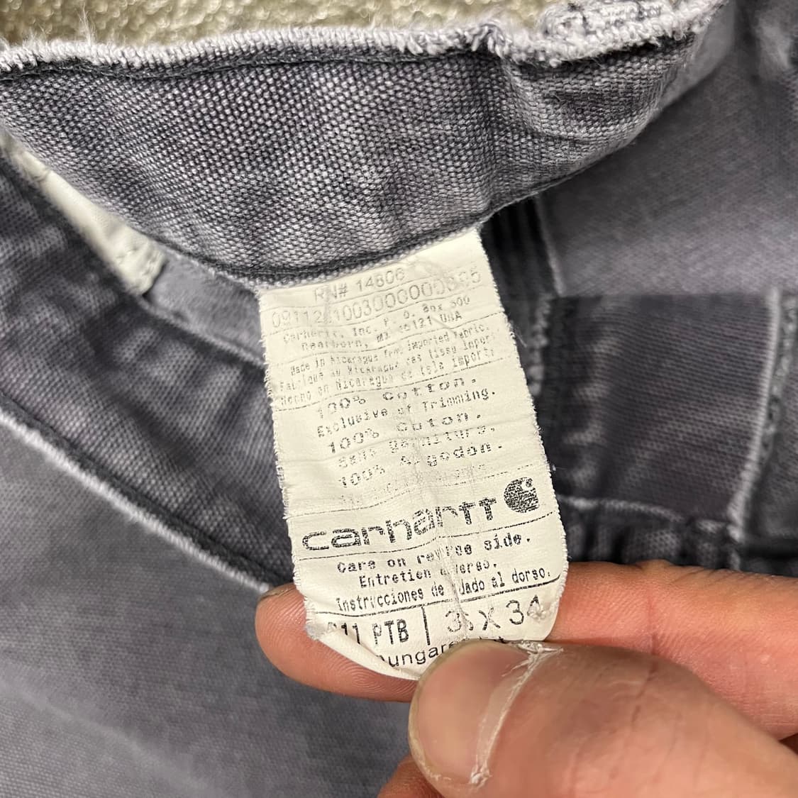 Carhartt B11 싱글니 카펜터 팬츠 (34“) 상품이미지7