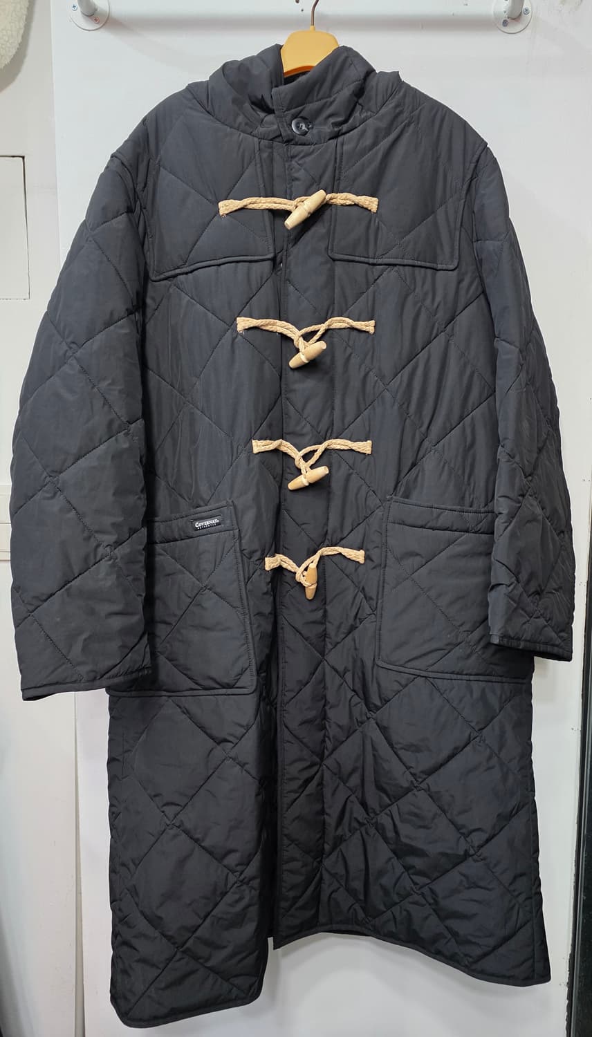 커버낫 남성 떢볶이 퀼팅 롱 자켓 상품이미지1