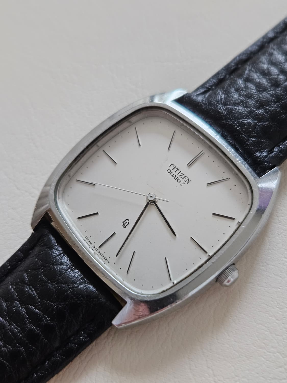 빈티지 시티즌 쿼츠 가죽 시계 상품이미지4