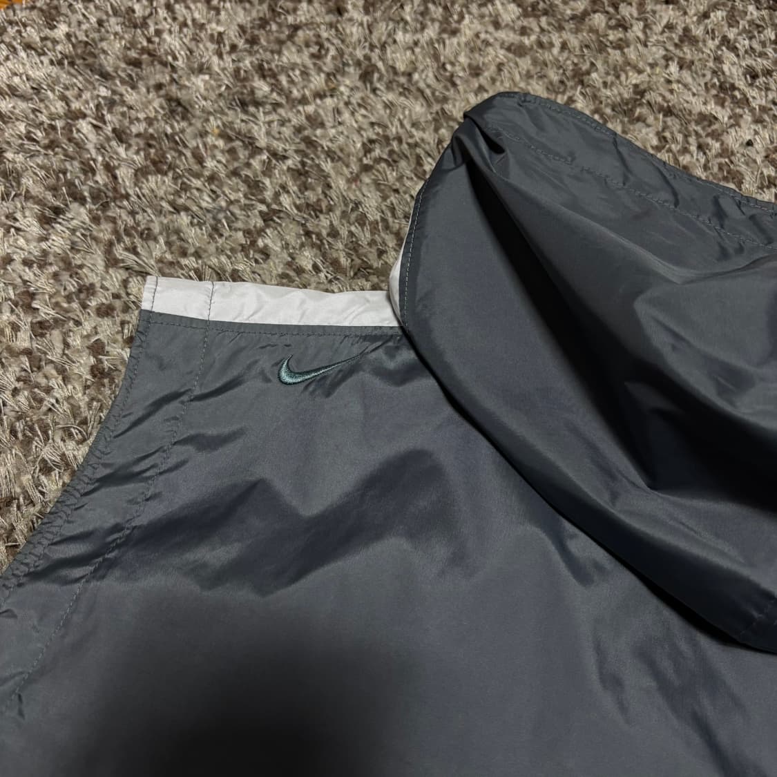M-L 나이키 90s 그레이 아노락 반집업 바람막이 조끼 상품이미지3