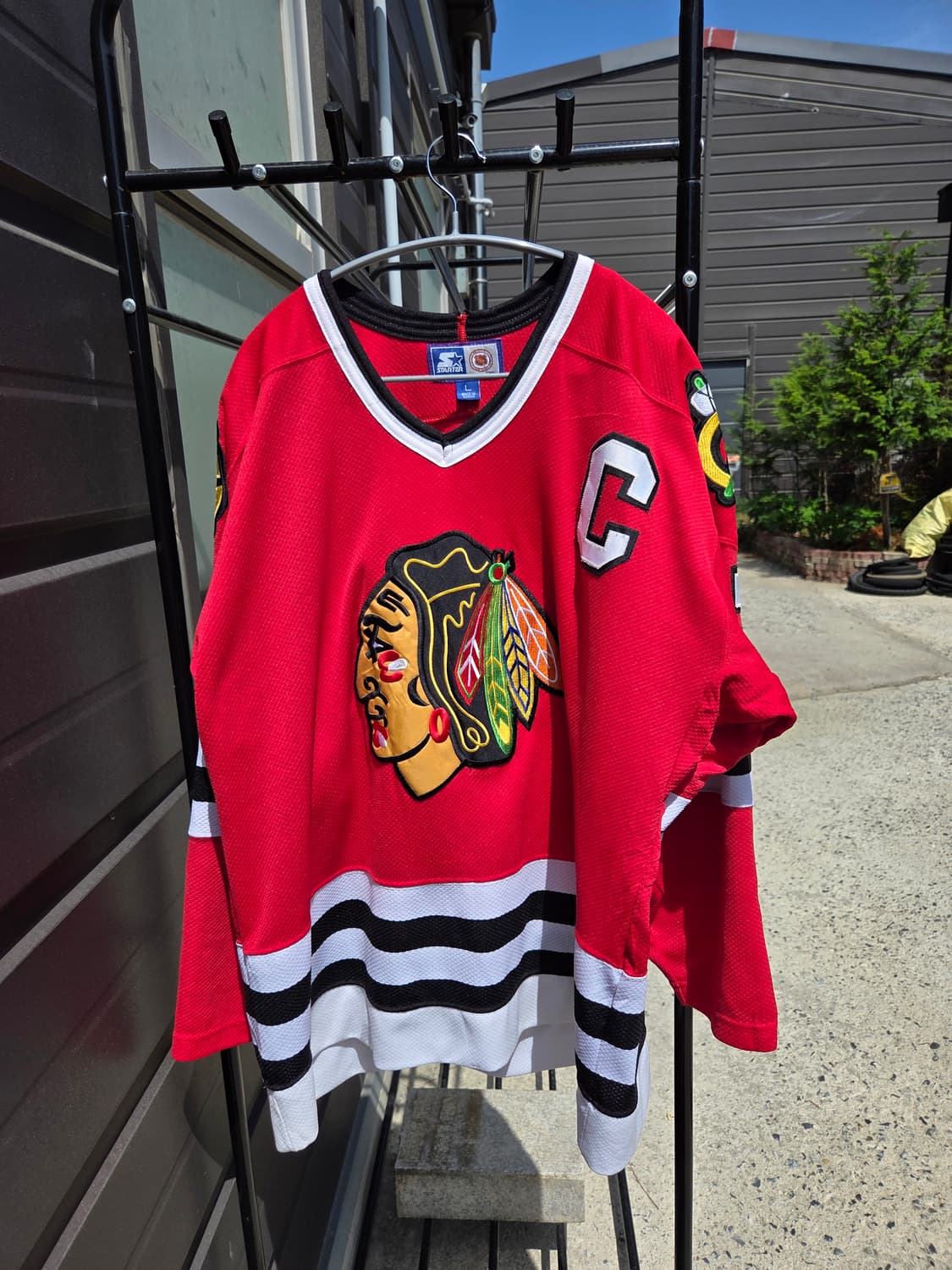 90s 스타터 NHL 시카고 블랙호크스 크리스첼리오스 레플리카저지 상품이미지1