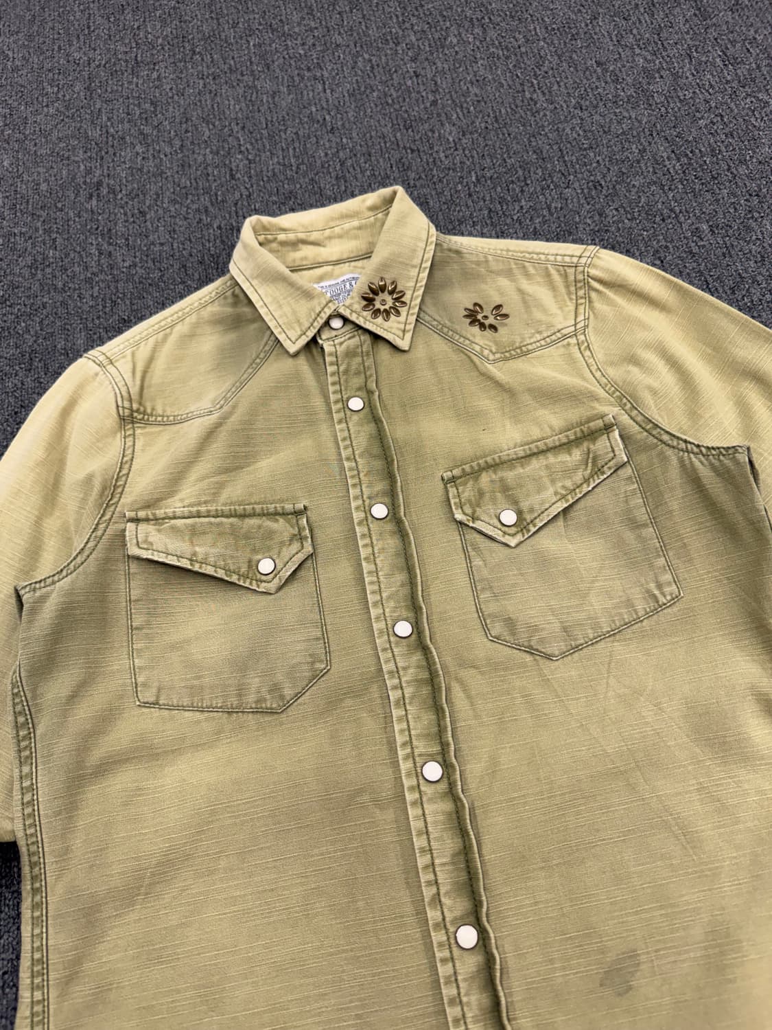 S)Stooge&Co 빈티지 스터드 포인트 웨스터 셔츠 상품이미지2