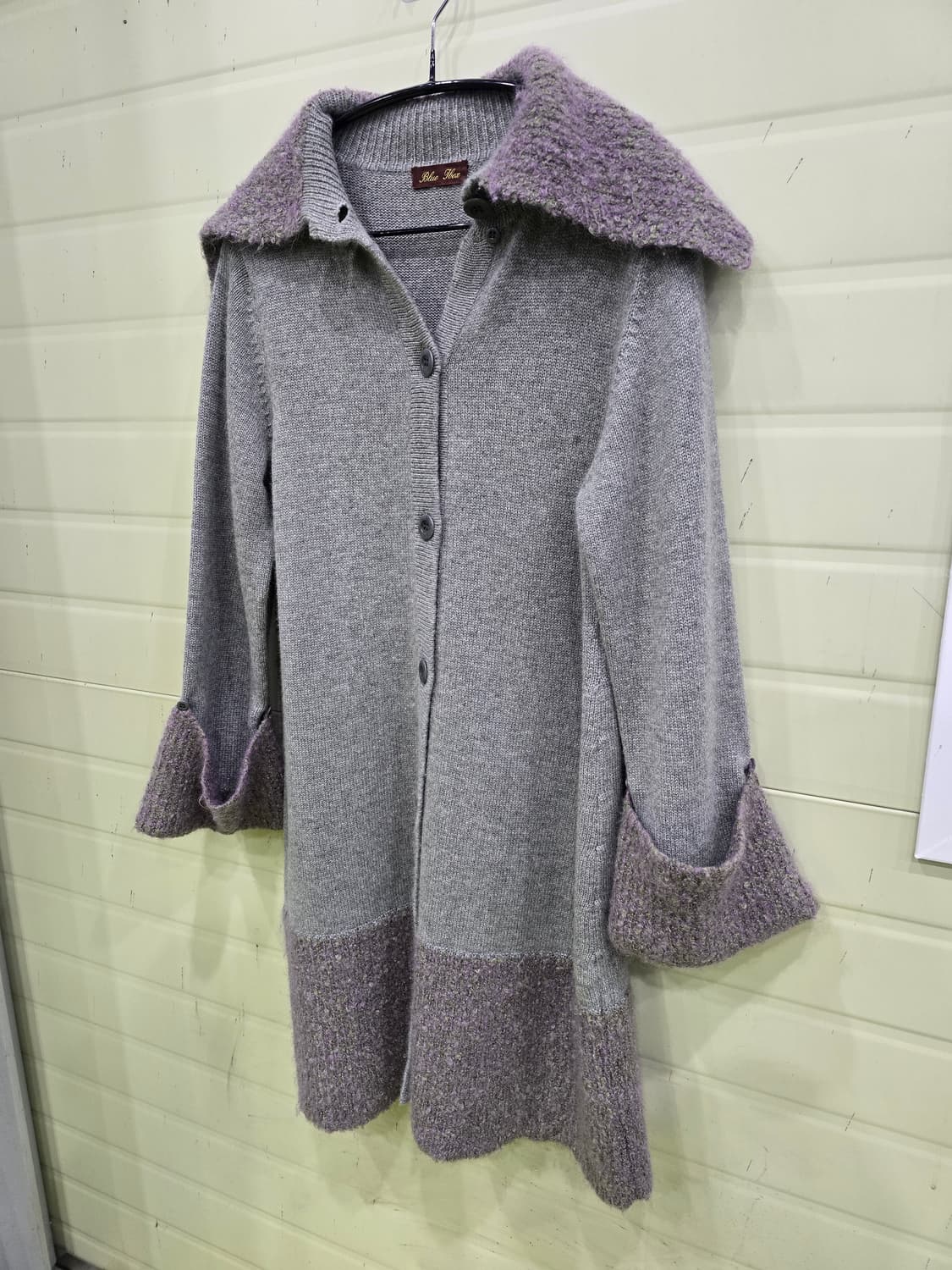 일본빈티지 캐시미어 혼방 니트 코트 M 상품이미지6