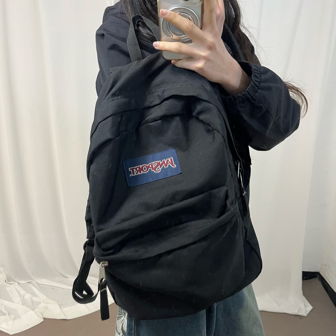JanSport Black Mini Backpack 상품이미지2
