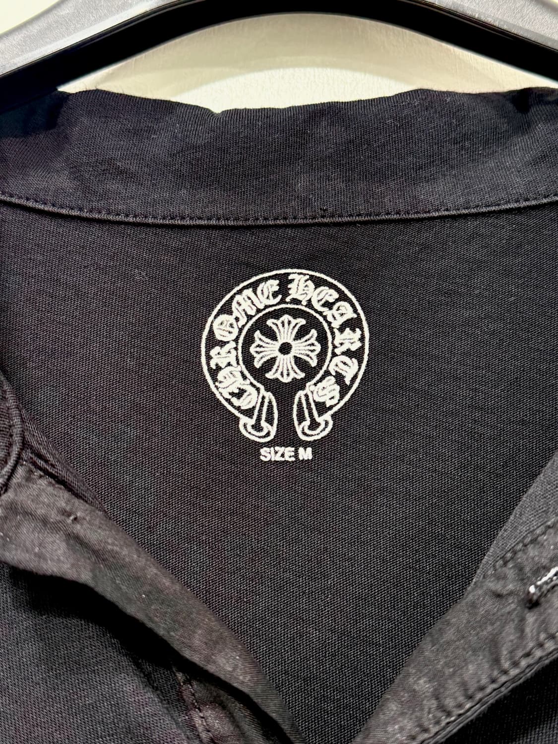 크롬하츠 실버버튼 폴로 반팔 블랙 M 상품이미지9