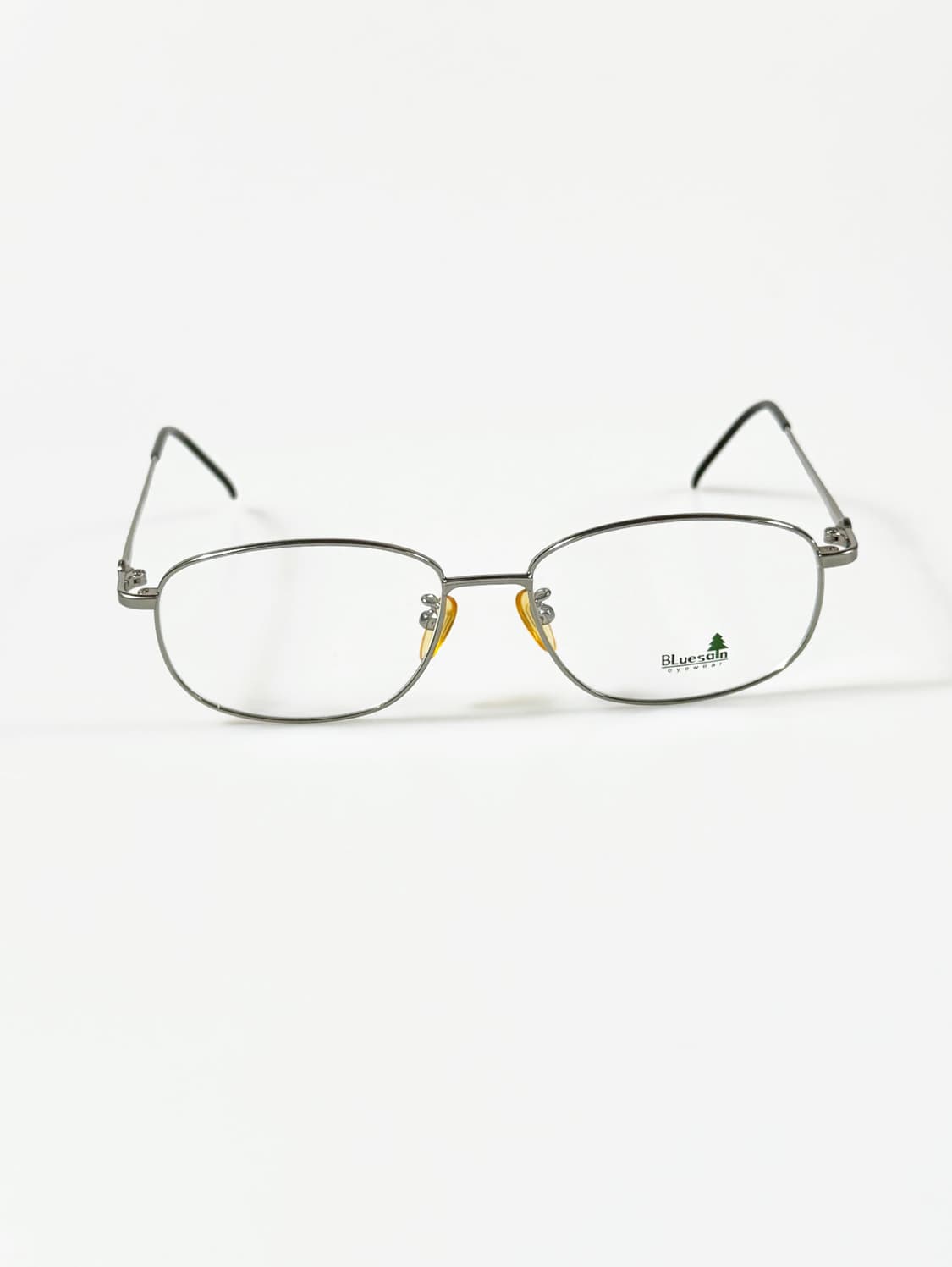 90s BLUESAIN 실버 슬림 스퀘어 메탈 빈티지 안경 상품이미지1