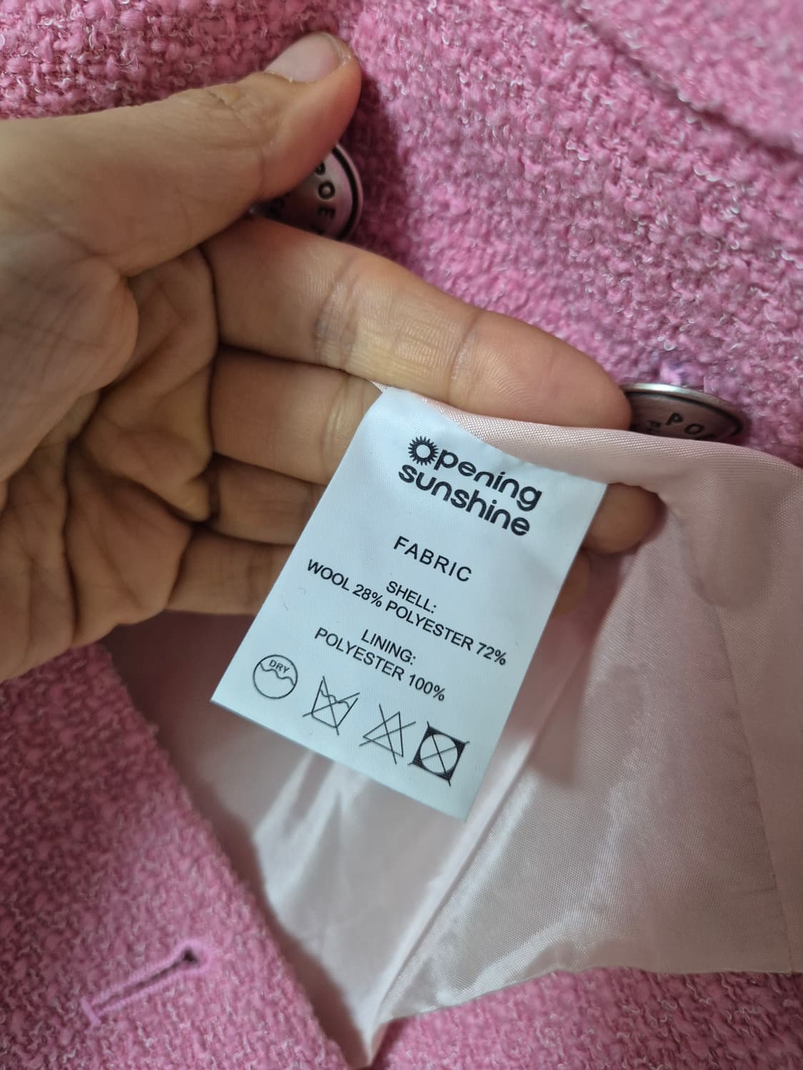 (새제품) 오프닝선샤인  트위드 크롭 울자켓 셋업 세트 상품이미지9