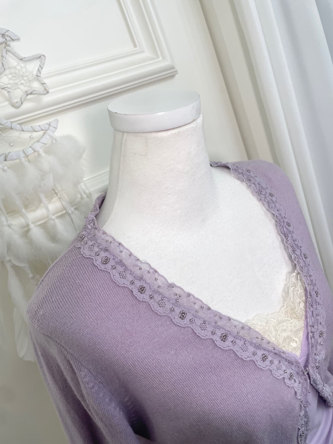 lavender beads point fairy cardigan 상품이미지8