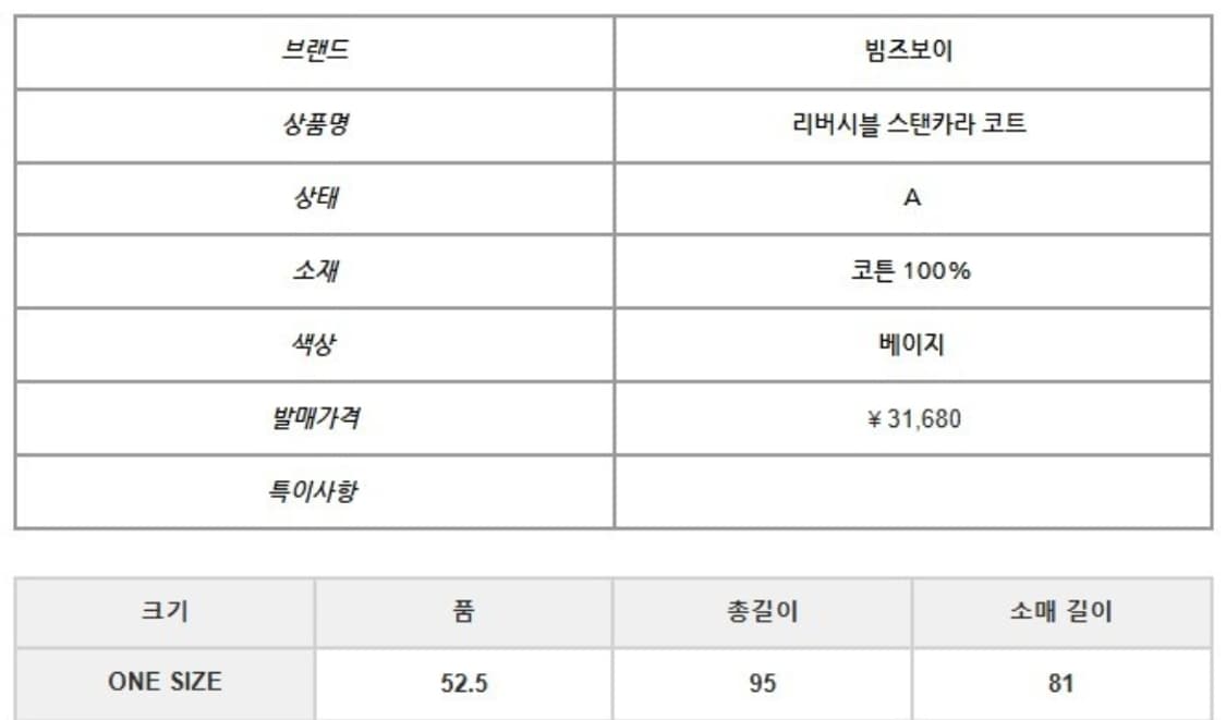 빔즈보이 리버시블 스탠카라 코트 상품이미지3