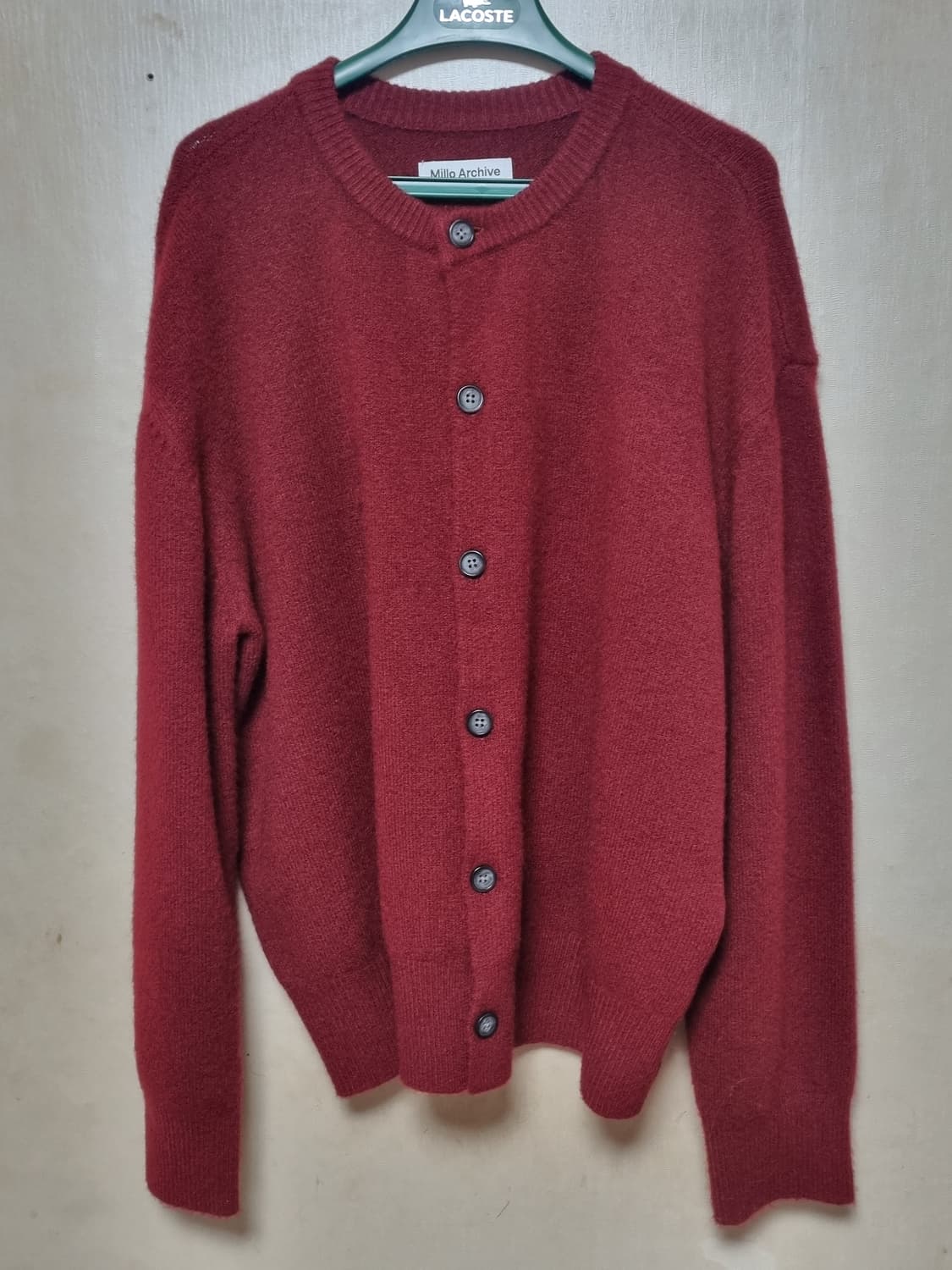 밀로아카이브 레드 가디건 상품이미지4