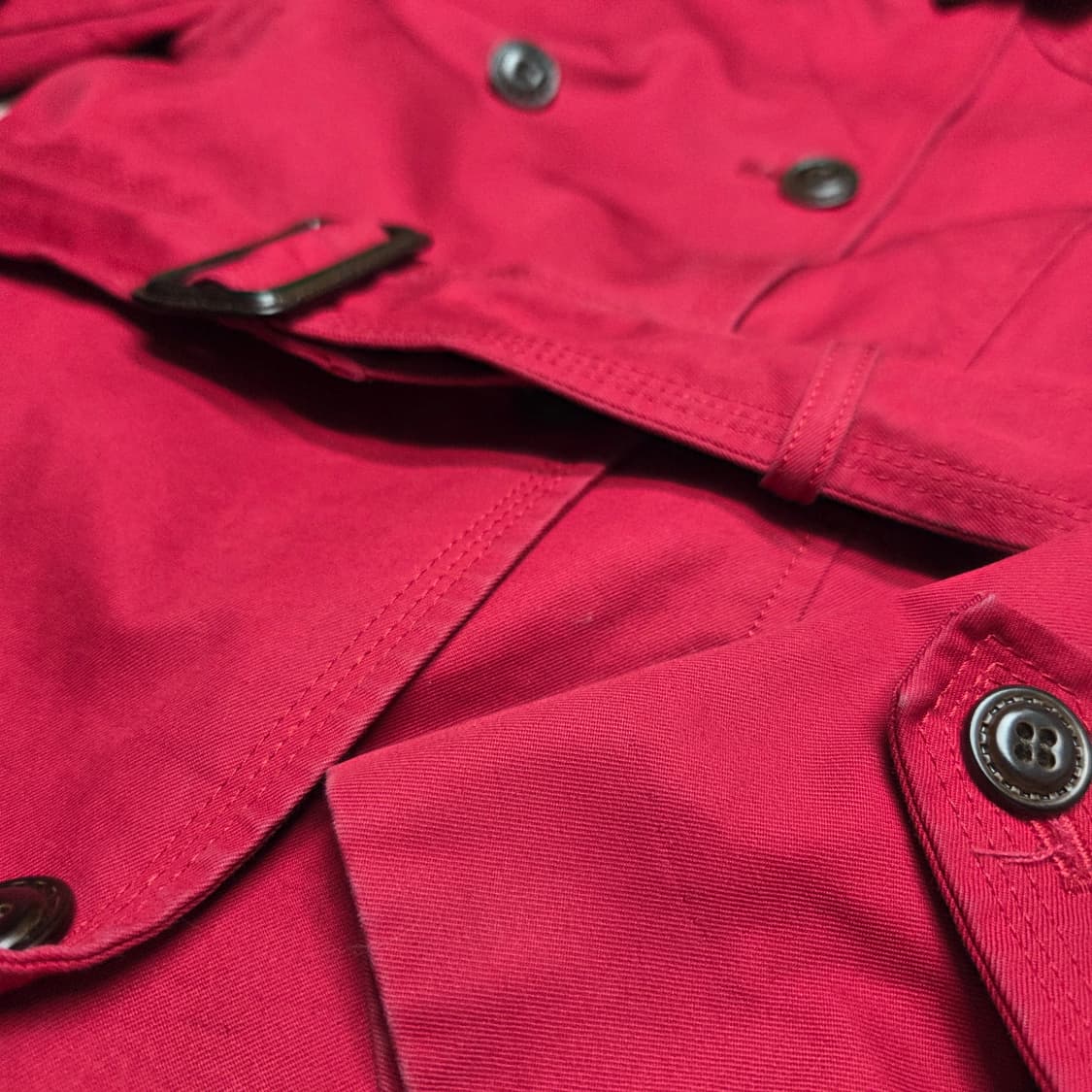 일본 빈티지 아메카지 더블 버튼 트렌치코트 상품이미지2