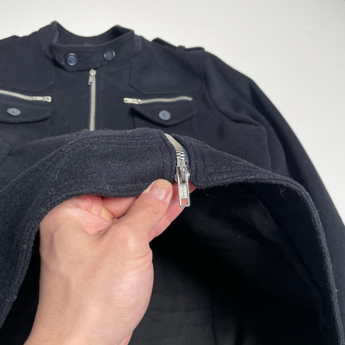 Marco tagliaferri 펠트 울 멀티포켓 자켓 (italy)   상품이미지6