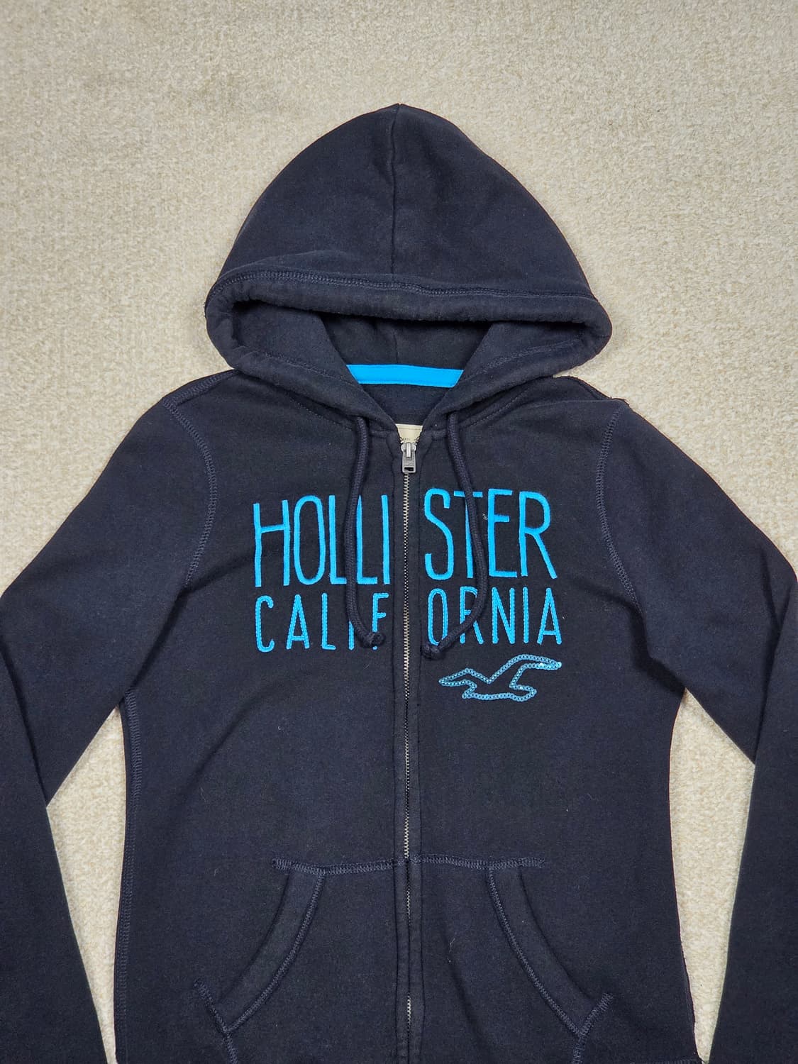 [홀리스터] 스팽글 로고 후드 집업 | A00168 상품이미지2