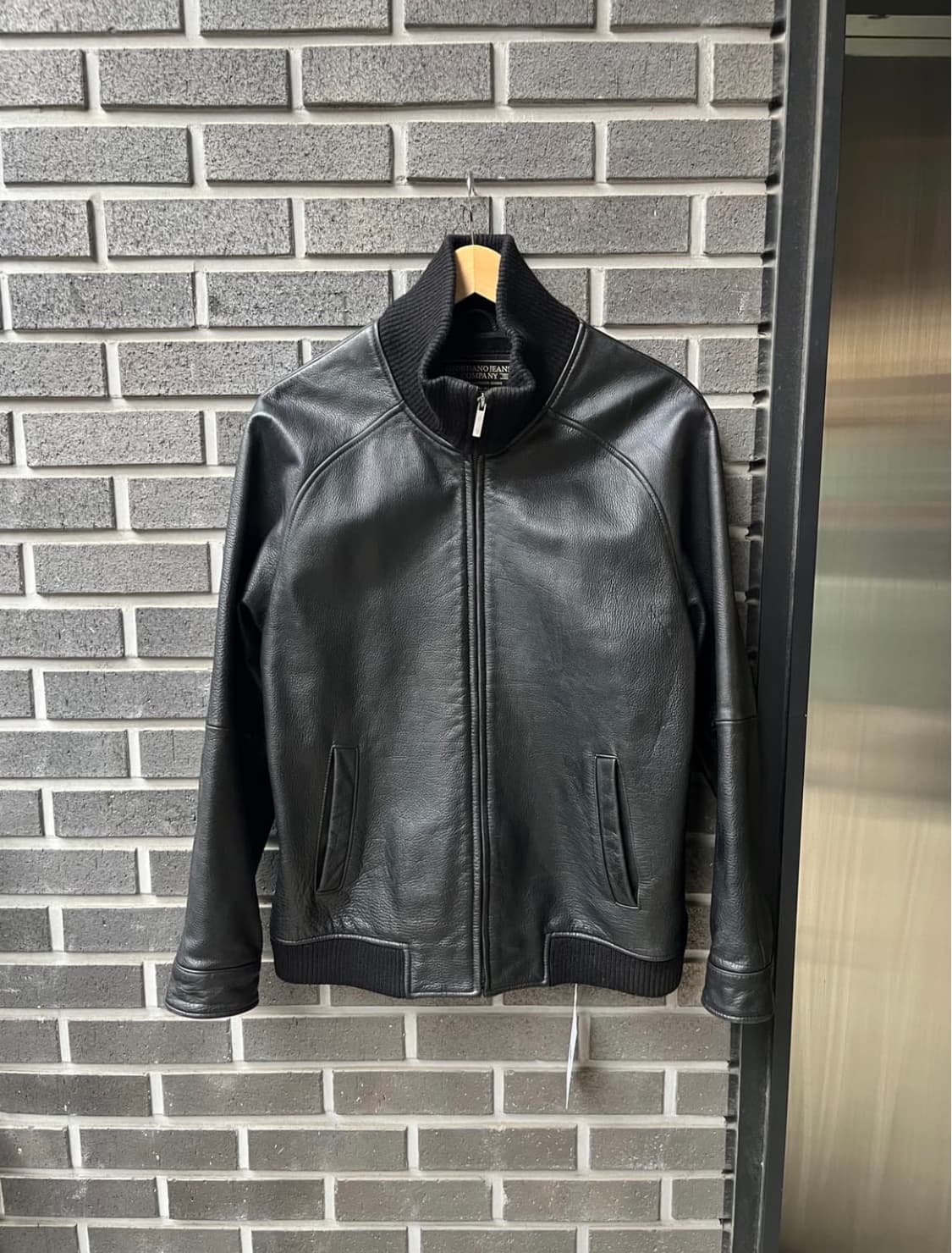 cow leather 소가죽 자켓 블랙 상품이미지1