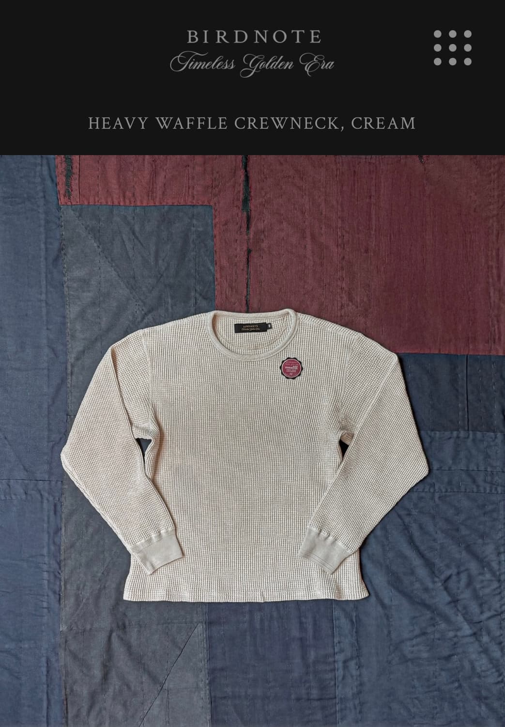 [40] 버드노트 헤비와플 크루넥 상품이미지1