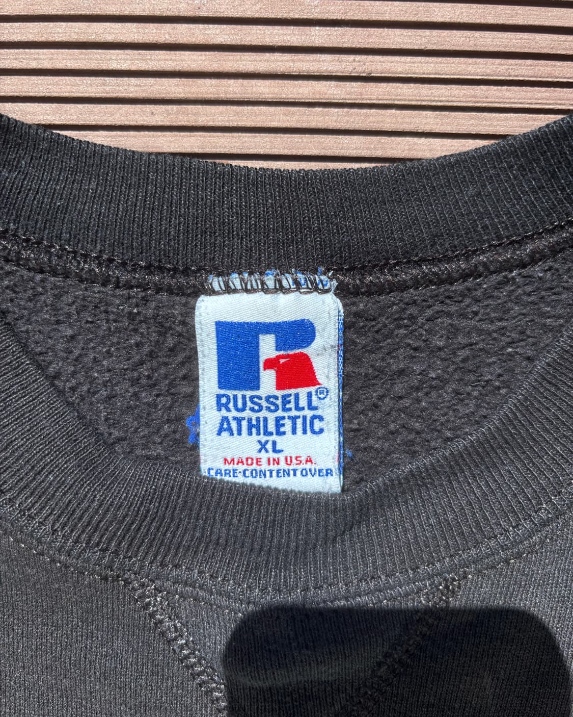 90s russell athletic 스웻셔츠 블랙 상품이미지4