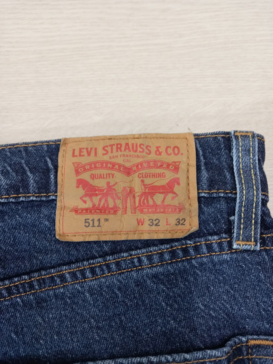 32 리바이스511 리오셀 워싱 스판 슬림일자 진청 32-262 상품이미지5