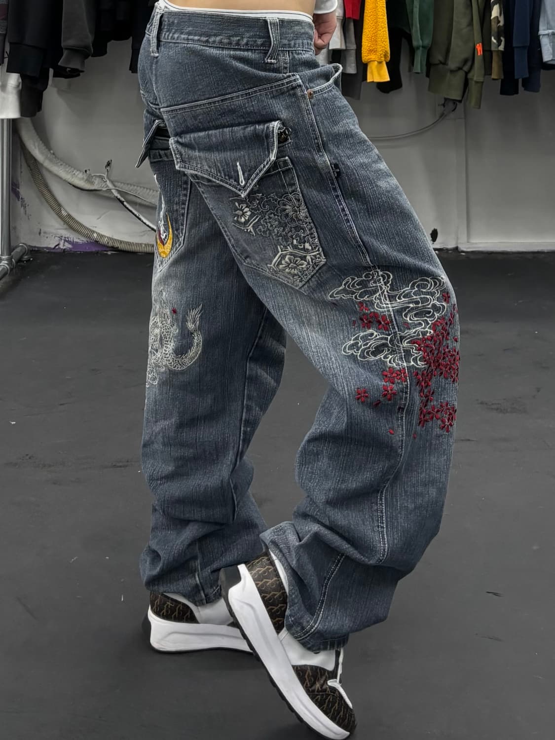 도그타운 오리엔탈 드래곤 데님팬츠 상품이미지2