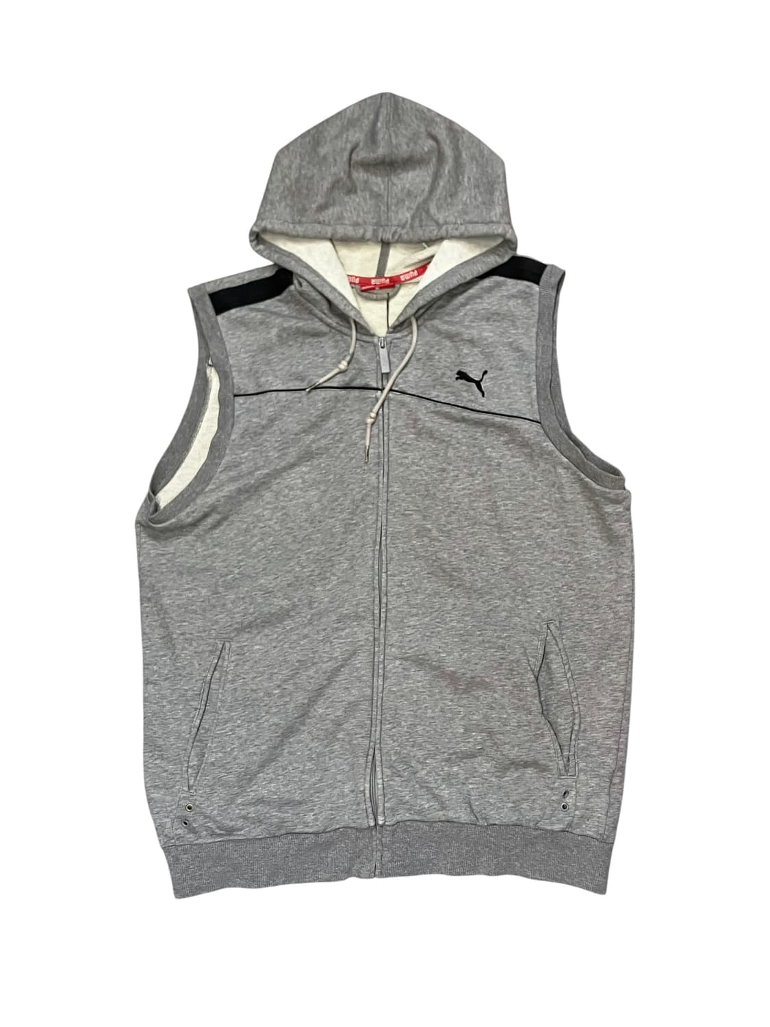 퓨마 후드 조끼 그레이 XL  #csz3861 상품이미지3