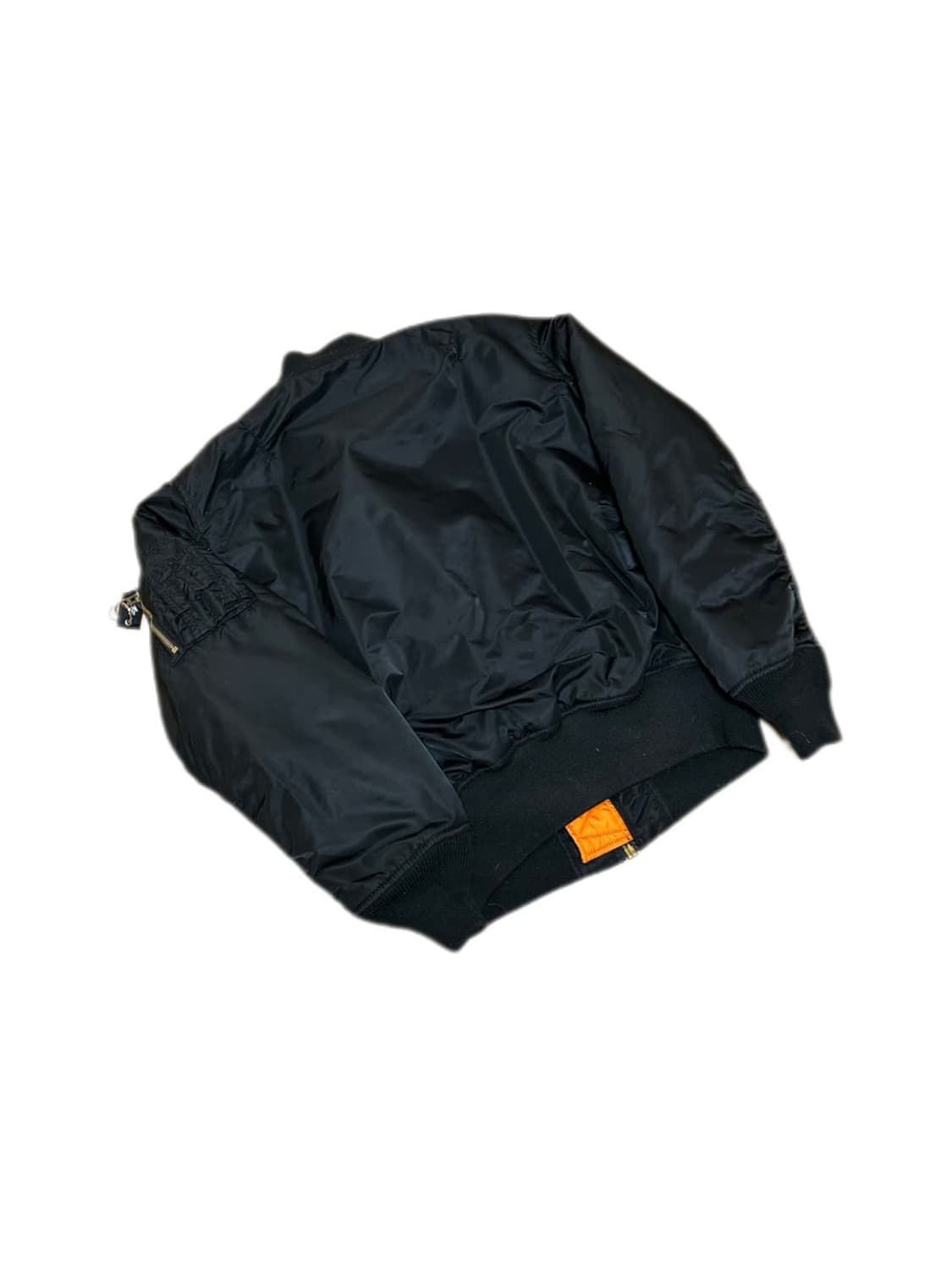 알파인더스트리 ma-1 블랙 리버시브 오렌지 자켓 상품이미지2