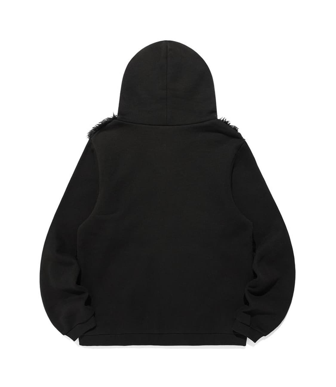 나이스고스트 클럽 FUR YETI HOODIE ZIP UP_BLACK 상품이미지2