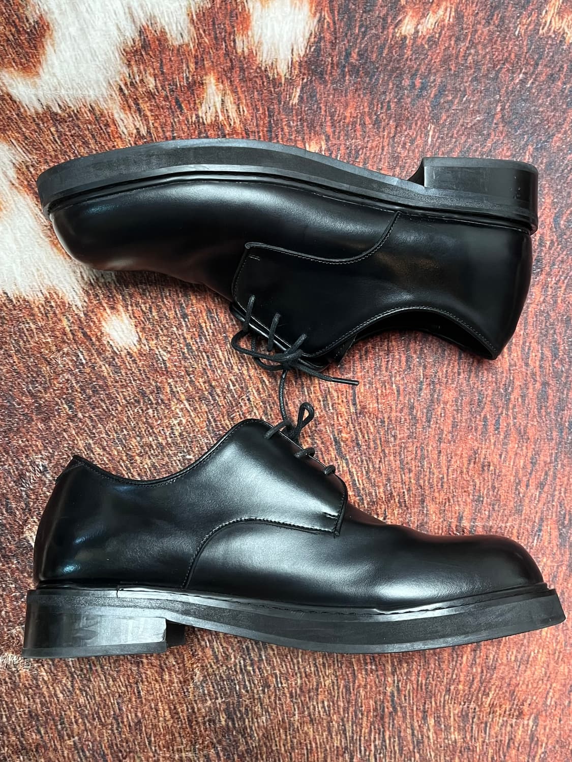 [265] 필로모티 에테르노 블랙 레더 더비 슈즈 상품이미지2