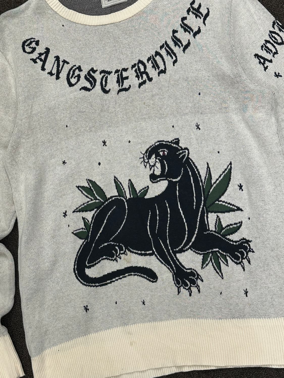 XL)Gangsterville vintage 패턴 니트 스웨터 상품이미지2