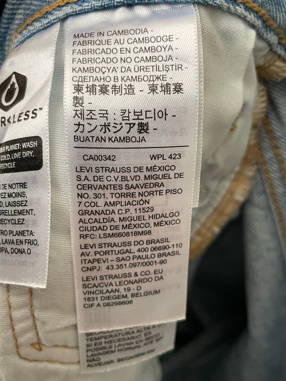 리바이스 연청 90s 501 진 W28 L30 / 중고 공홈 구입 상품이미지5