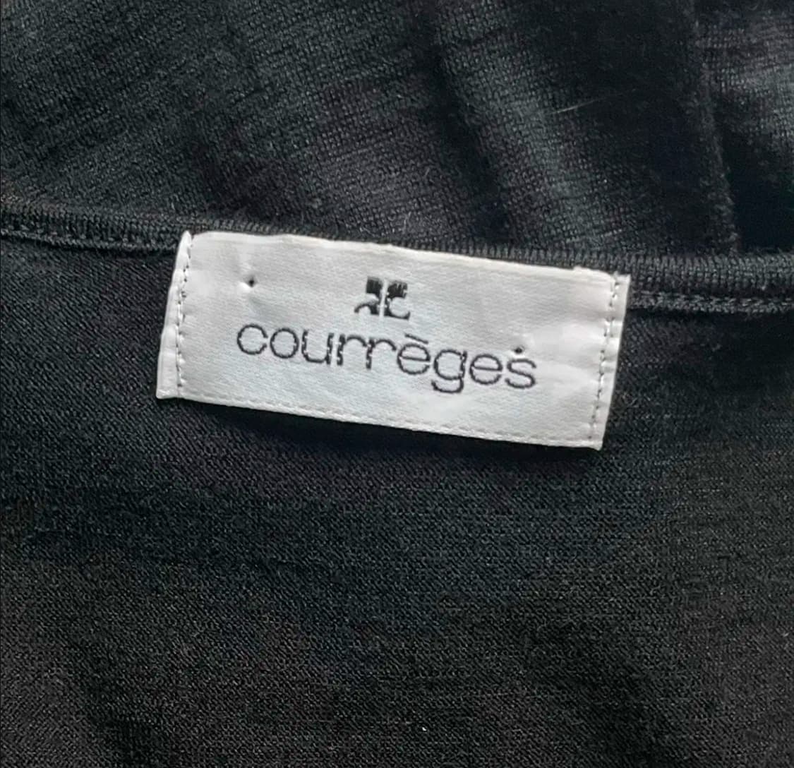 빈티지 Courreges 꾸레쥬 블랙 긴팔 티셔츠 상품이미지2