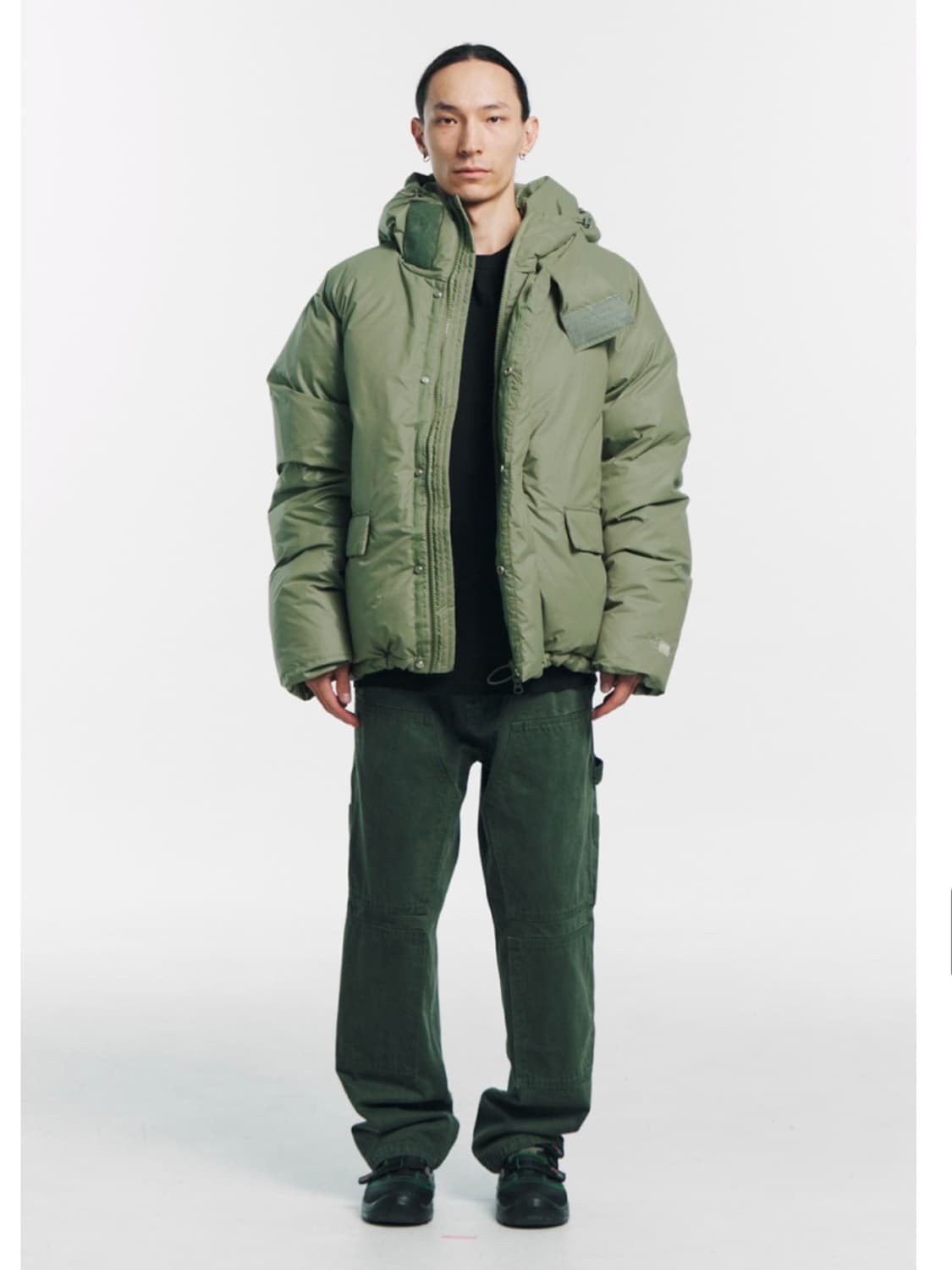 플라스틱프로덕트 패딩 올리브 상품이미지1