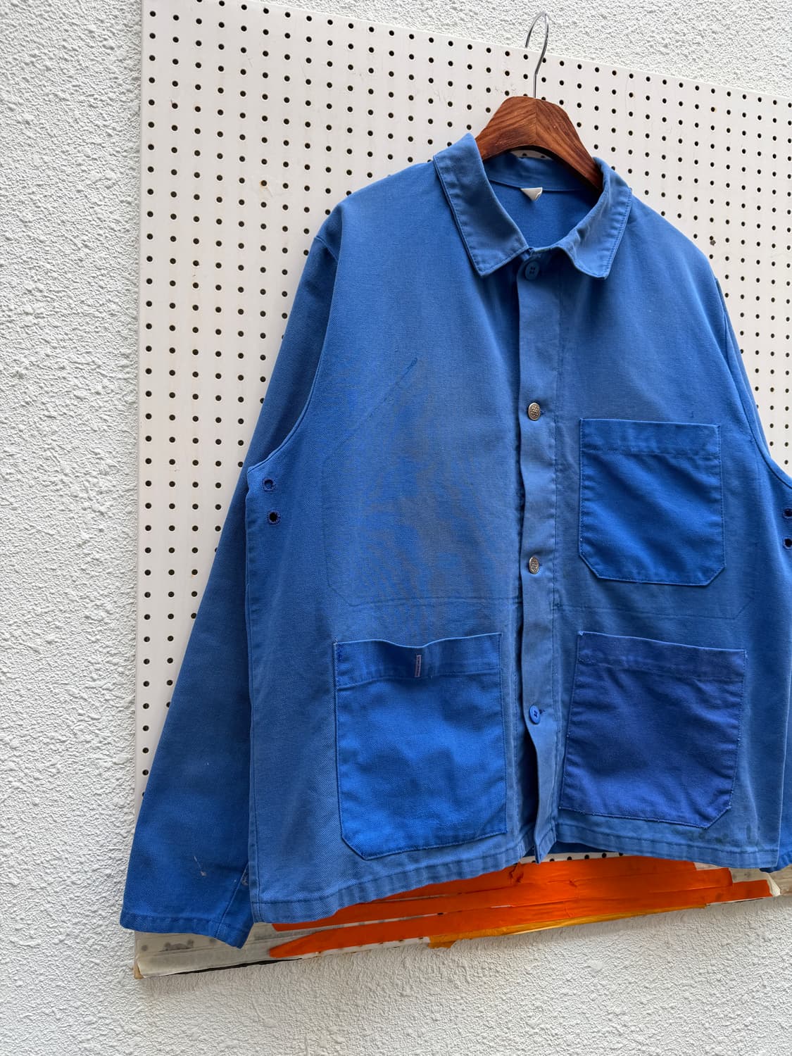 SUN FADED WASHED BLUE 썬페이드 빈티지 프렌치워크자켓 상품이미지4