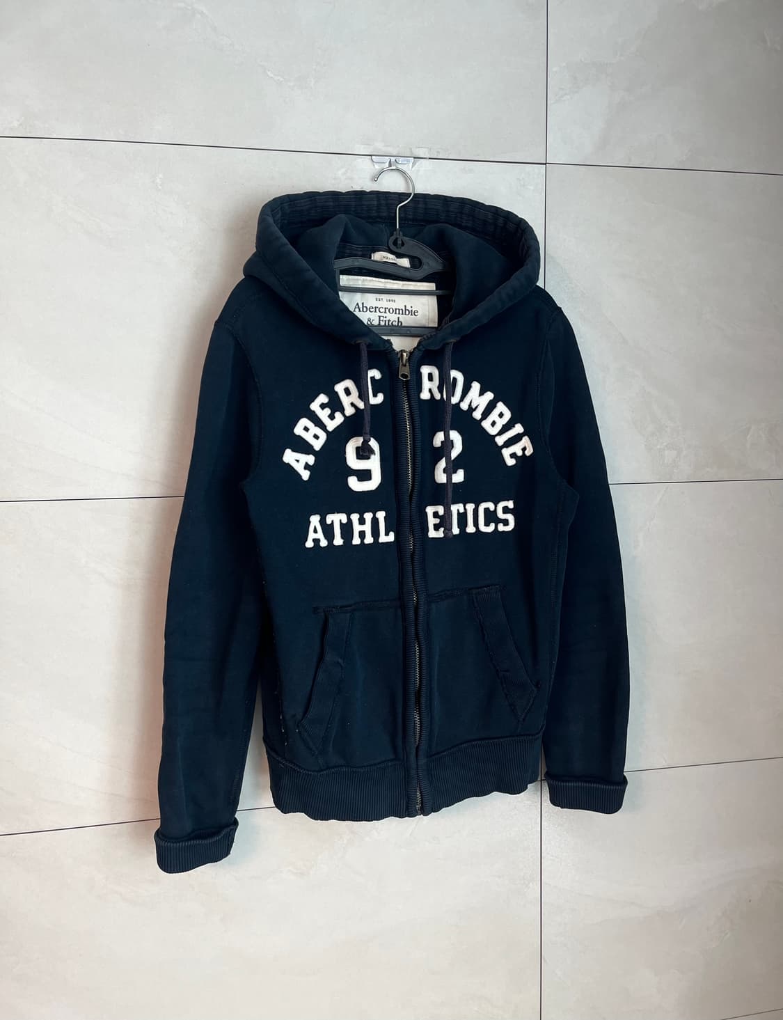 아베크롬비 스펠로고 대장 후드집업 네이비 [S] 상품이미지2
