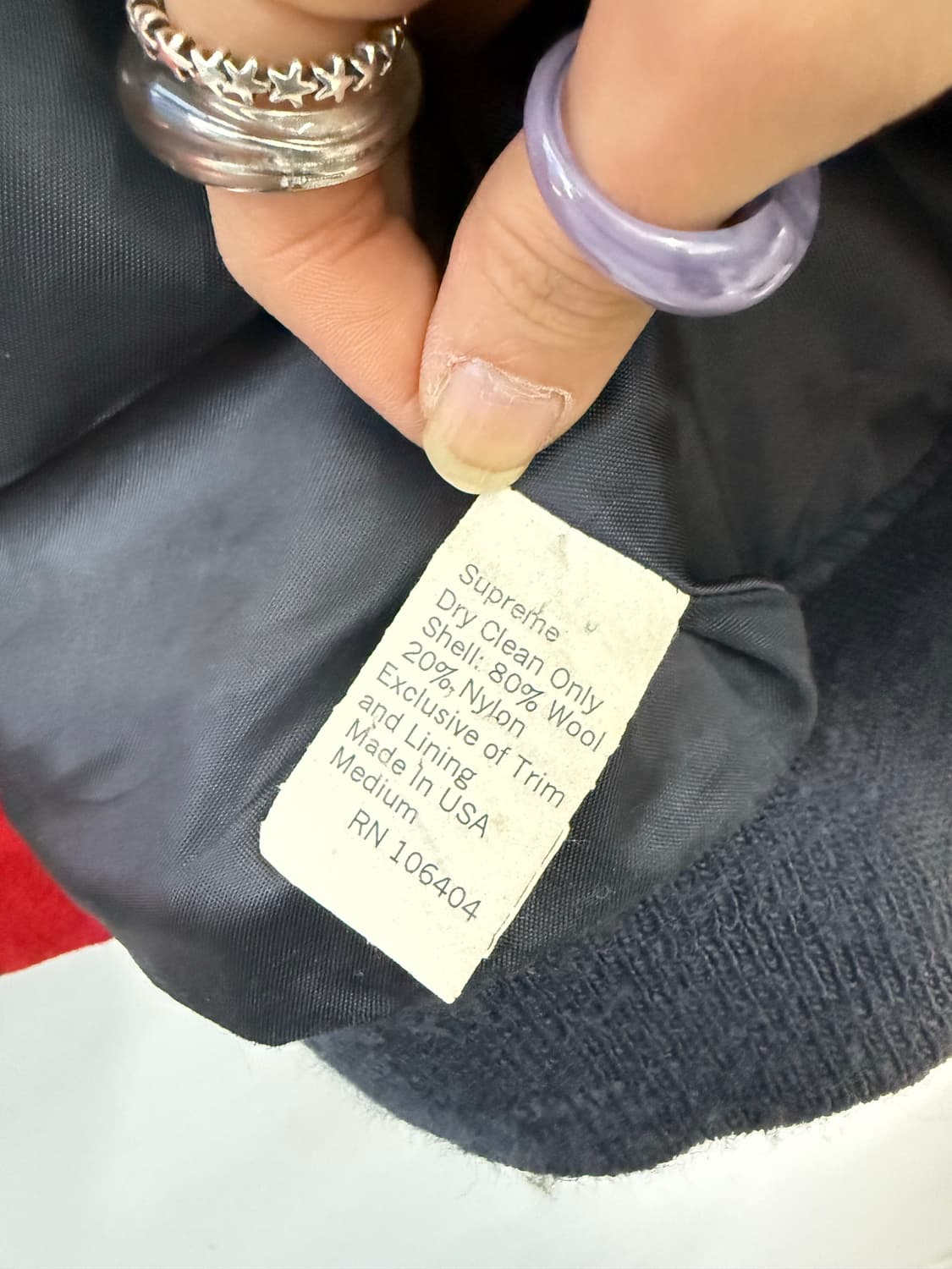 M)슈프림 00‘s 뉴욕 울 바시티자켓 스타디움점퍼 상품이미지9