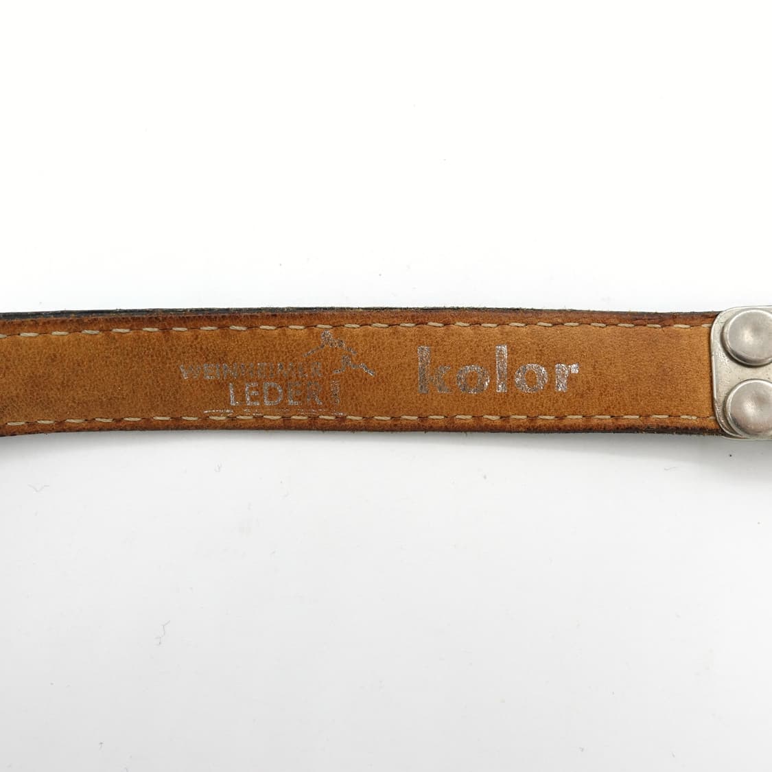 kolor 컬러비콘 스터드 롱레더 벨트 상품이미지5