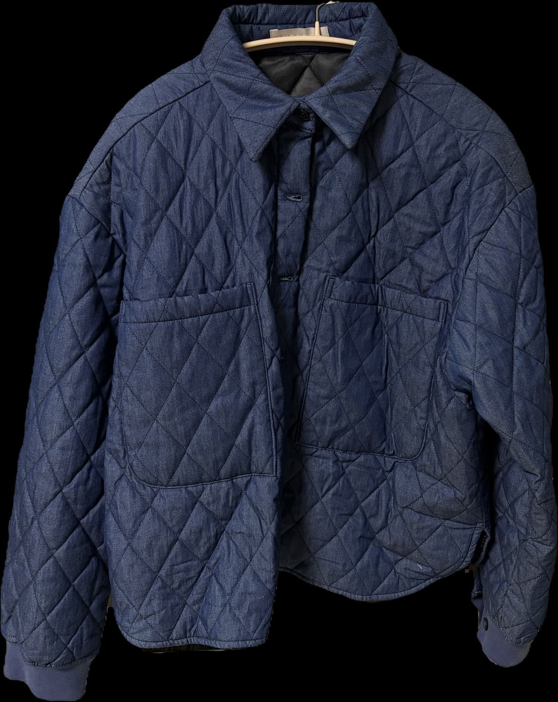 러브앤쇼 네이비 퀄팅 셔츠 자켓 상품이미지1