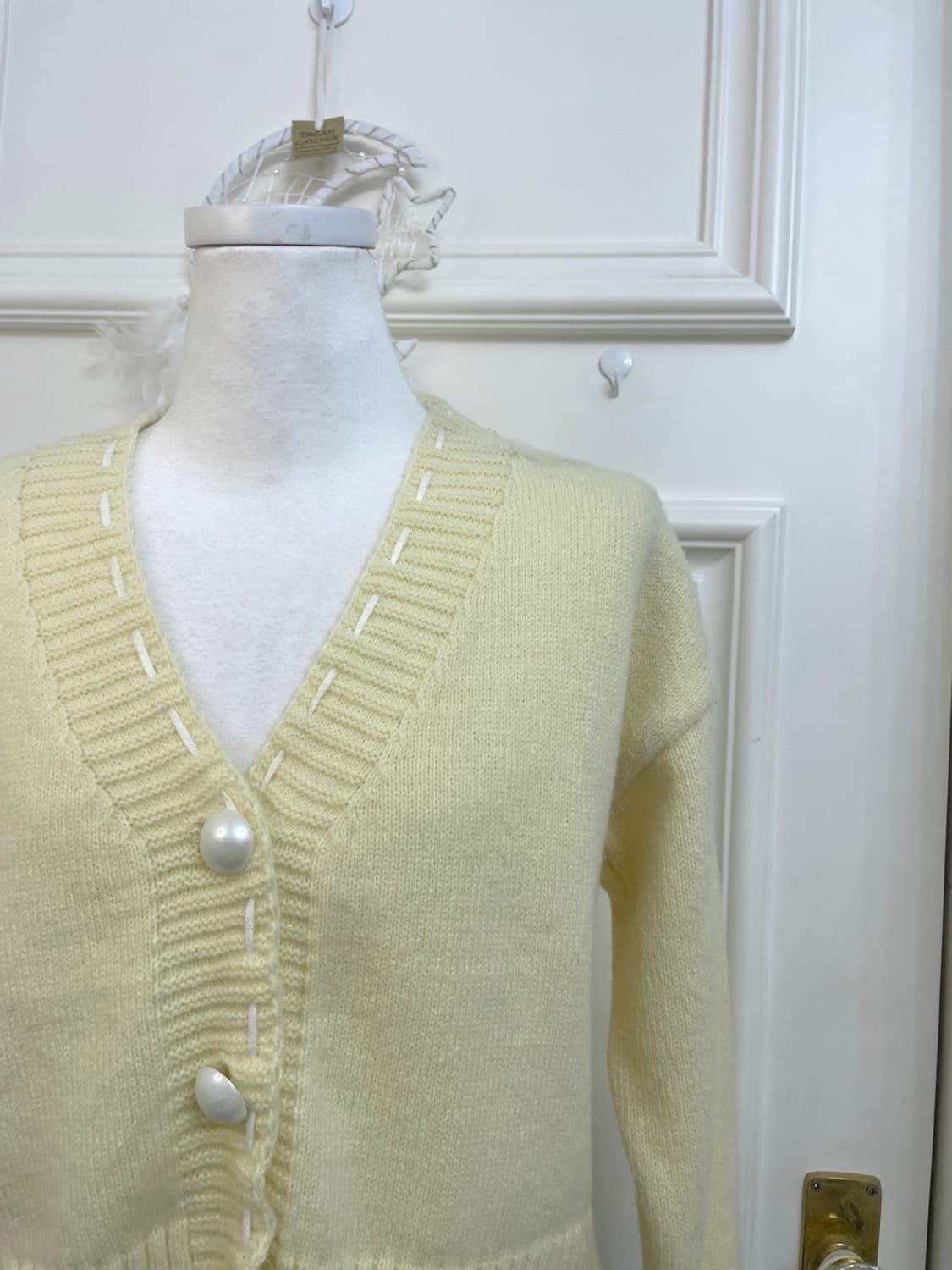 lemon stitch point pearl button warm car 상품이미지6