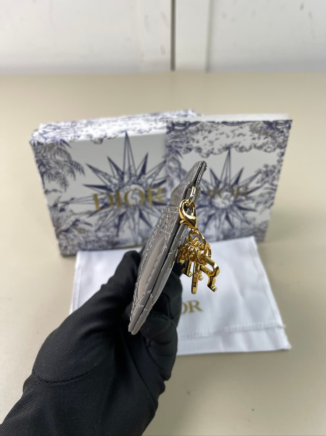 디올 카드지갑 그레이 풀박스 새상품 상품이미지3