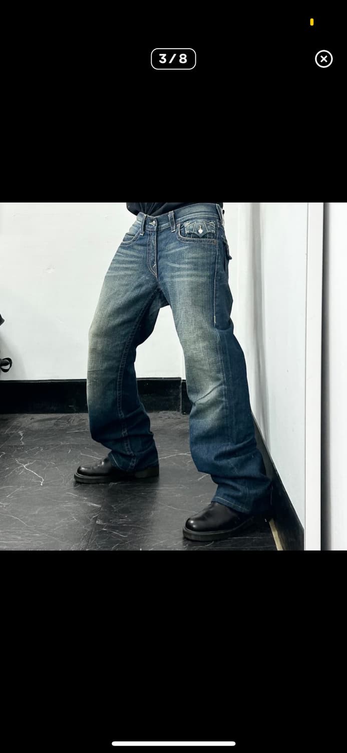 34)트루릴리전 월드투어 빅로고 데님 팬츠 상품이미지3