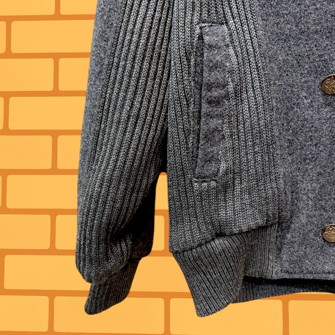구텐 모르겐 숄카라 모헤어 가디건 (XL) 상품이미지5
